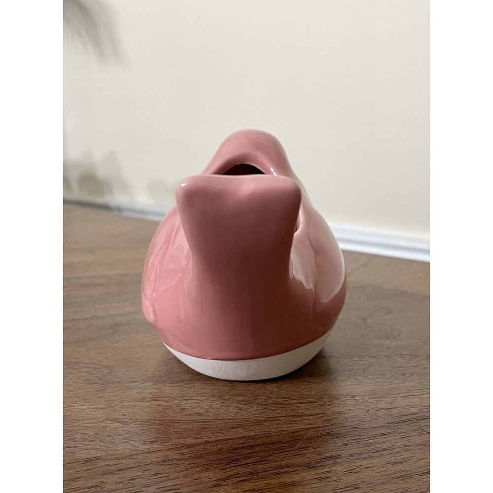 VTG Style Bubblegum Pink Bird Succulent Planter Coquette Farmhouse Bird Lovers - Picture 5 of 10